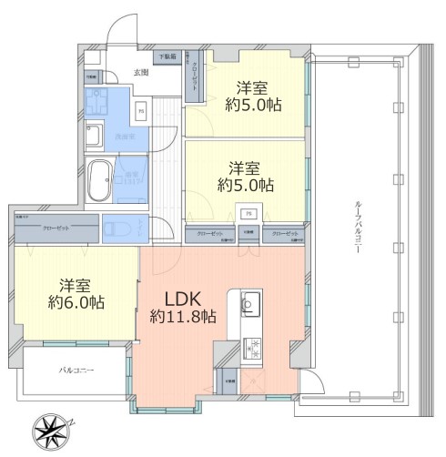 ライオンズマンション成増第5　4階　間取図